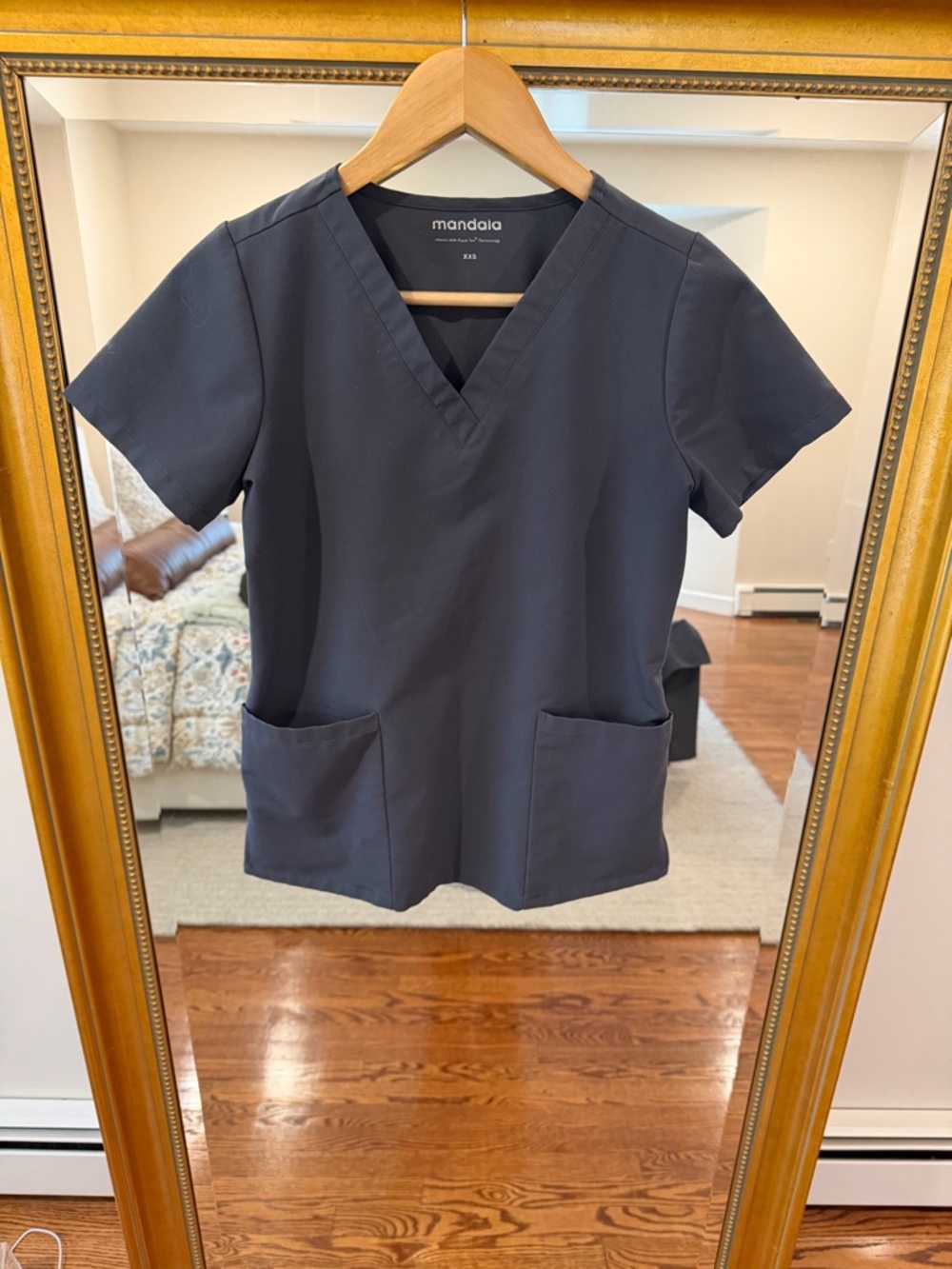 Mandala V-Neck Medical Scrub Top